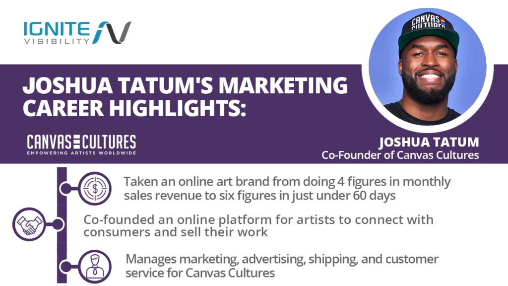 Joshua Tatum's Marketing Career Highlights