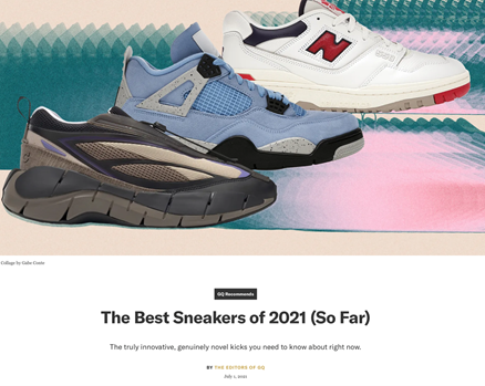 GQ Blog: The Best Sneakers of 2021 (So Far) 