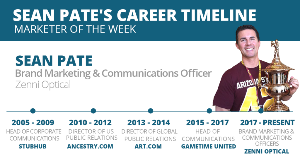 Sean Pate's Career Timeline