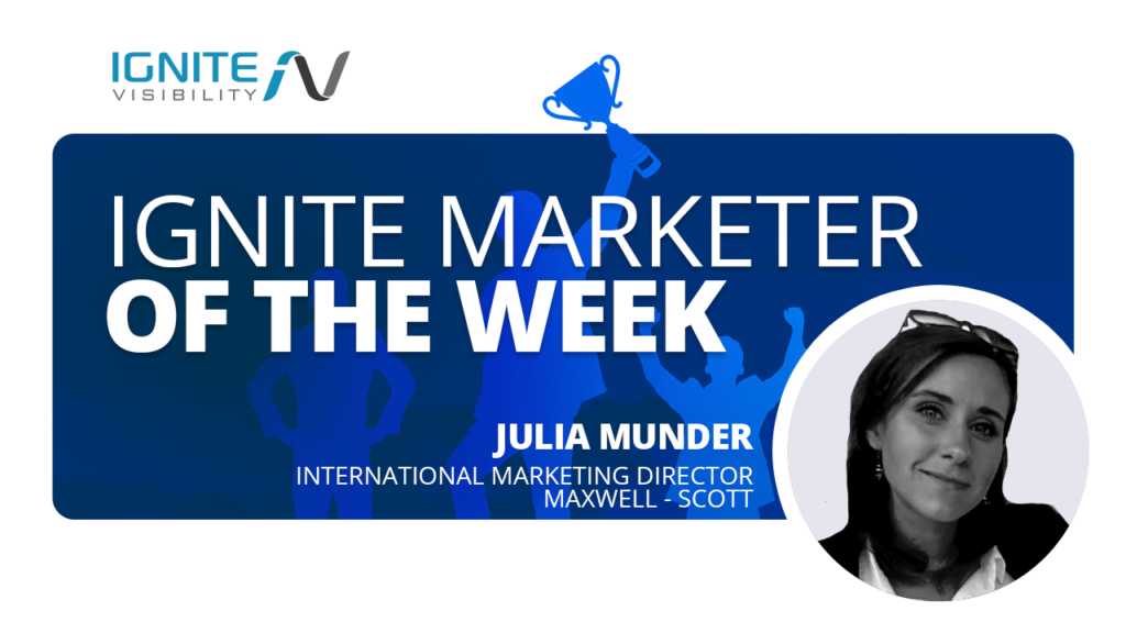 ulia Munder, International Marketing Director, Maxwell-Scott 