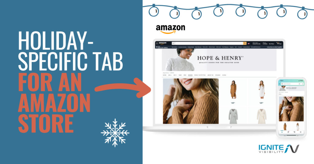 Holiday Specific Tabs for an Amazon Store
