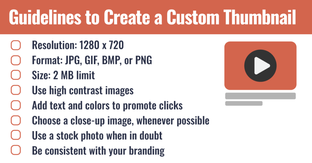Guidelines to Create a Custom Thumbnail