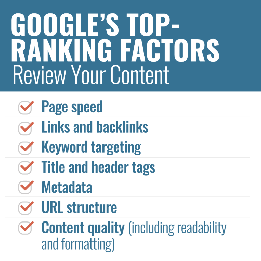 Google's Top Ranking Factors