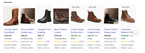 Search and Promoted Listings for " Boots for Sale"
