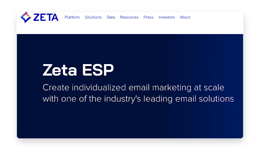 Zeta ESP AI for Email Marketing