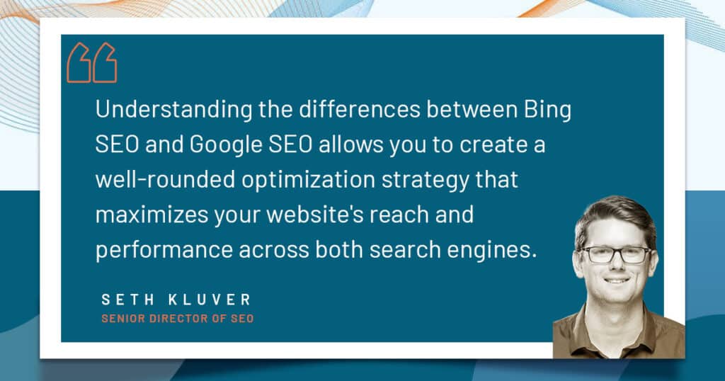 Bing vs Google - Seth Kluver