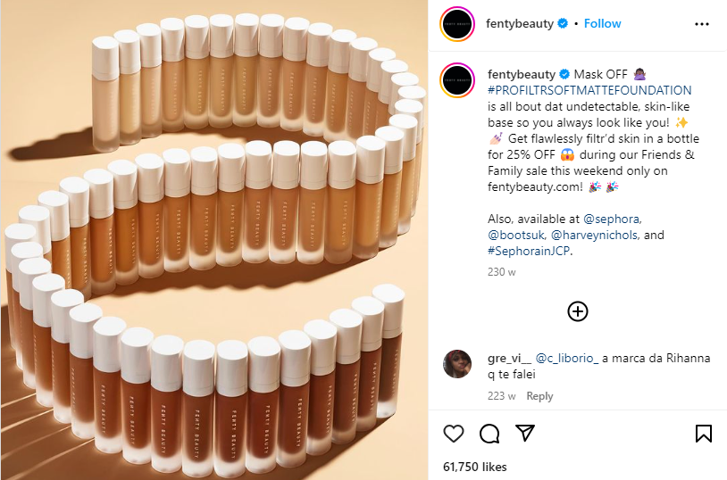 instagram-screenshot-of-diverse-fenty-beauty-foundation-shades