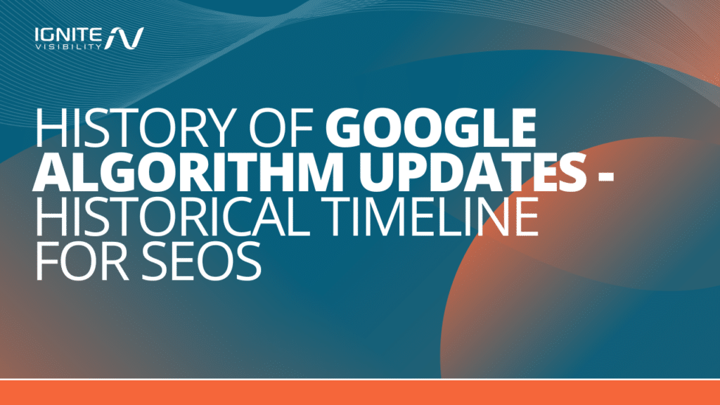 Google Algorithm Update Timeline - Full History List for SEOs