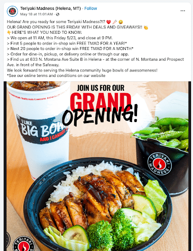 Teriyaki-Madness-Social-Media-Brand-Consistency-Example