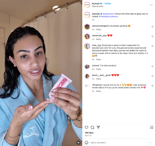 Topicals-uses-influencer-marketing-to-market-its-beauty-products