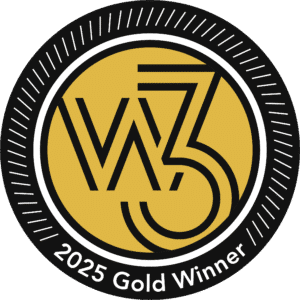 Ignite Visibility W3 Awards 2025 - gold badge