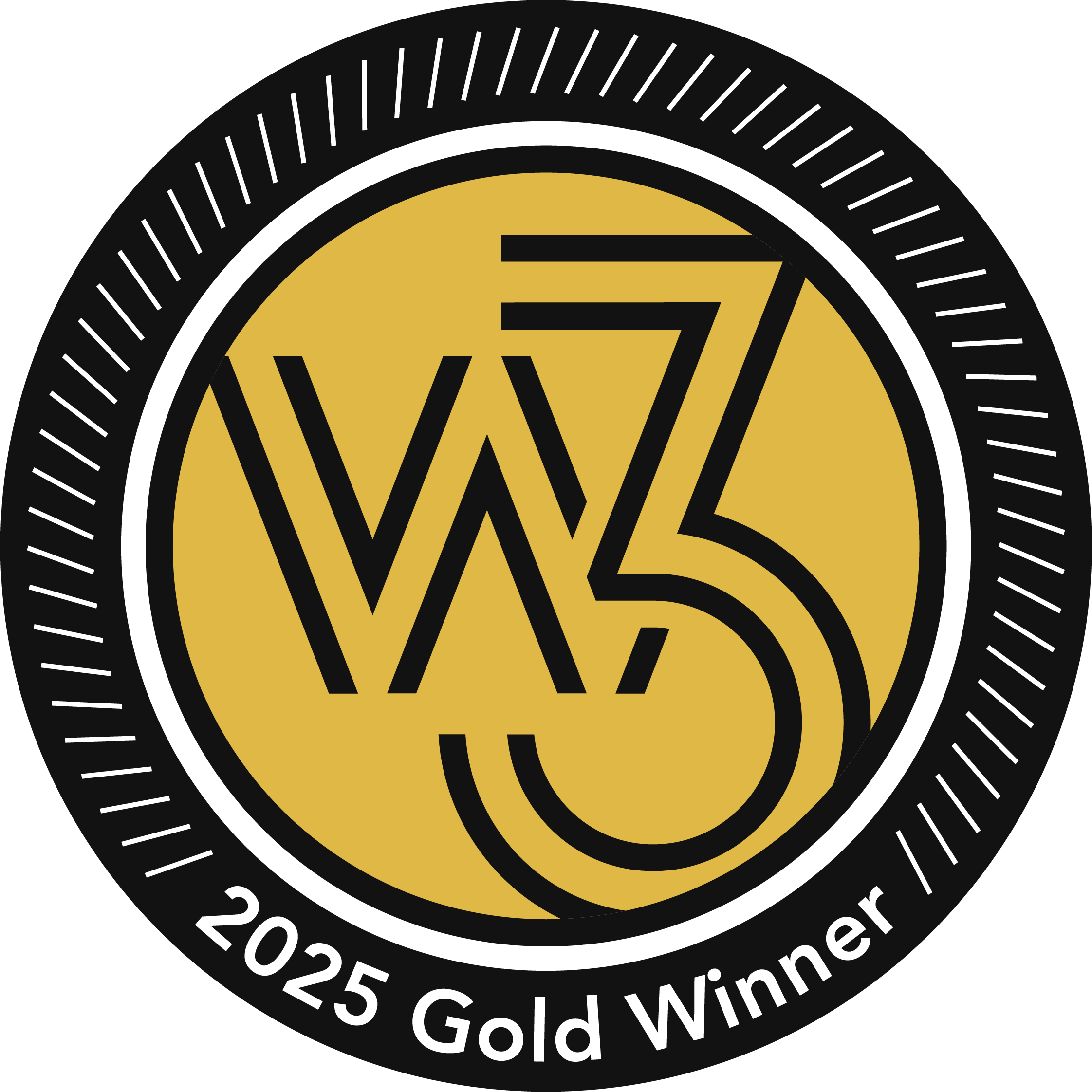 Ignite Visibility W3 Awards 2025 - gold badge