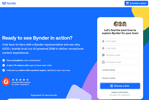 Bynders-product-demo-offer-to-new-users