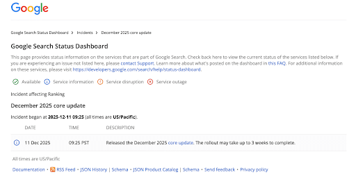 Google-Search-Status-Dashboard