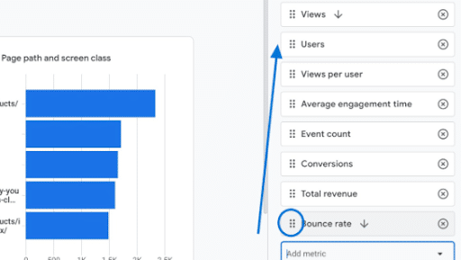 Move-the-metric-ideally-near-Average-engagement-time-to-allow-you-to-see-both-side-by-side