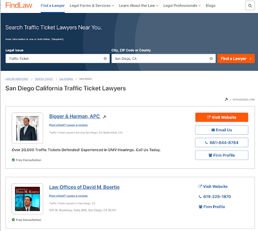 Example-of-a-FindLaw-search