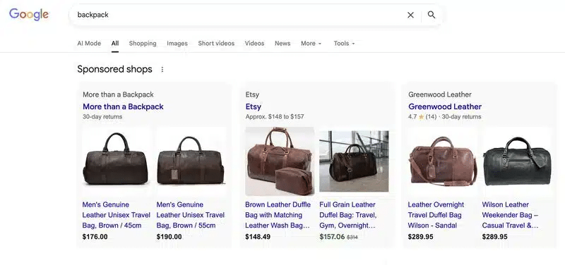 Google-Is-Testing-Sponsored-Shops