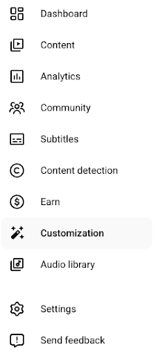 YouTube-Studio-Customization-option-on-the-home-tab