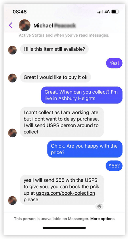 How-to-spot-a-fake-Facebook-account-in-the-Marketplace-through-a-courier-link