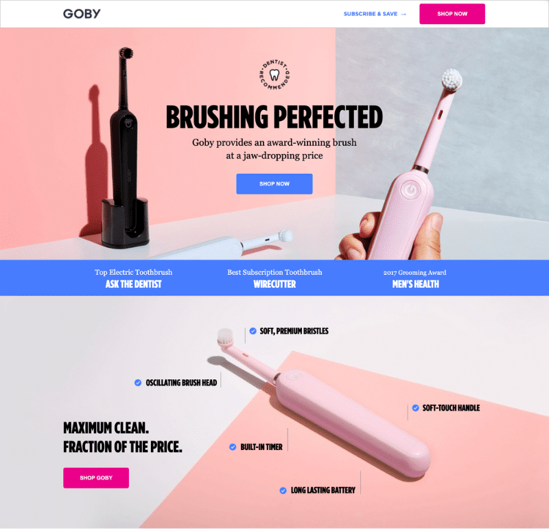 Sample-landing-pages-featuring-products