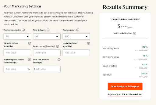 Example-of-a-content-marketing-ROI-calculator