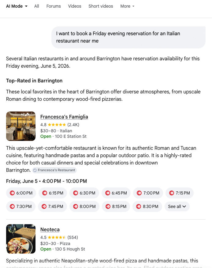 Google-AI-agent-booking-for-local-restaurants