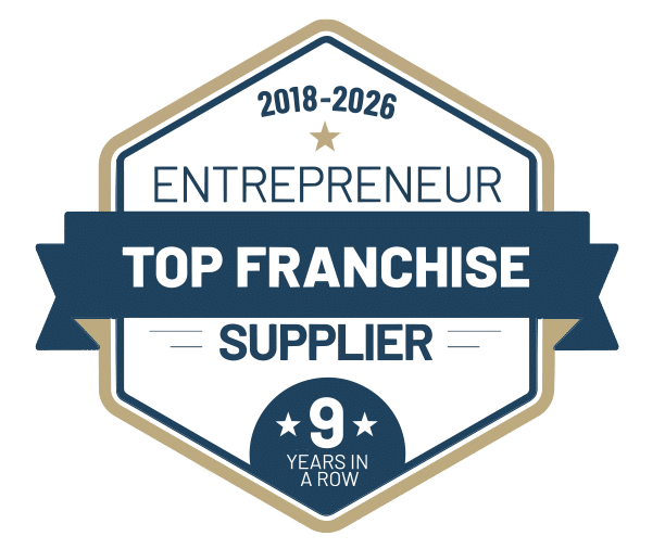 Ignite Visibility award badge: Entrepreneur Top Franchise Supplier, 2018–2026, 9 consecutive years